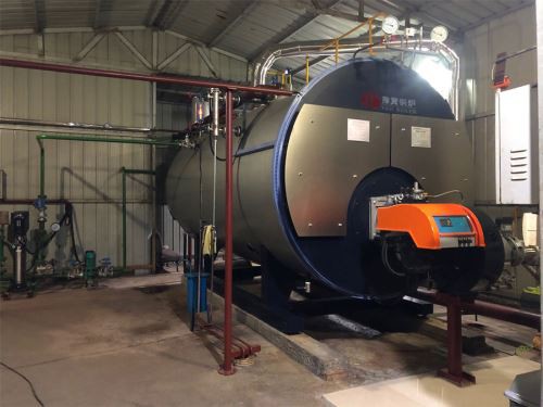 WNS Minyak Tabung Kebakaran Jenis Horisontal Boiler Penghematan Energi Industri Uap